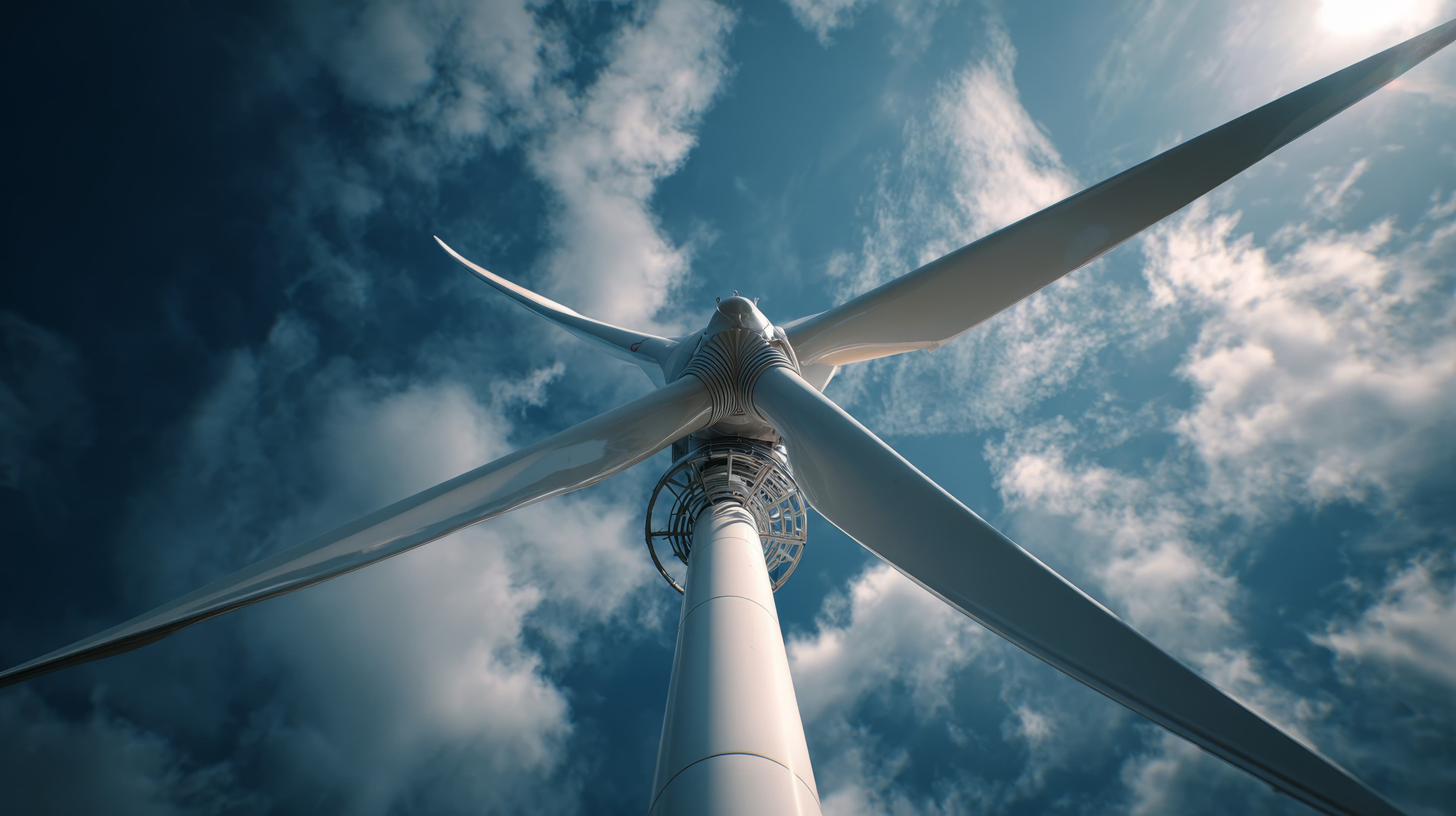 Wind turbines generating renewable energy